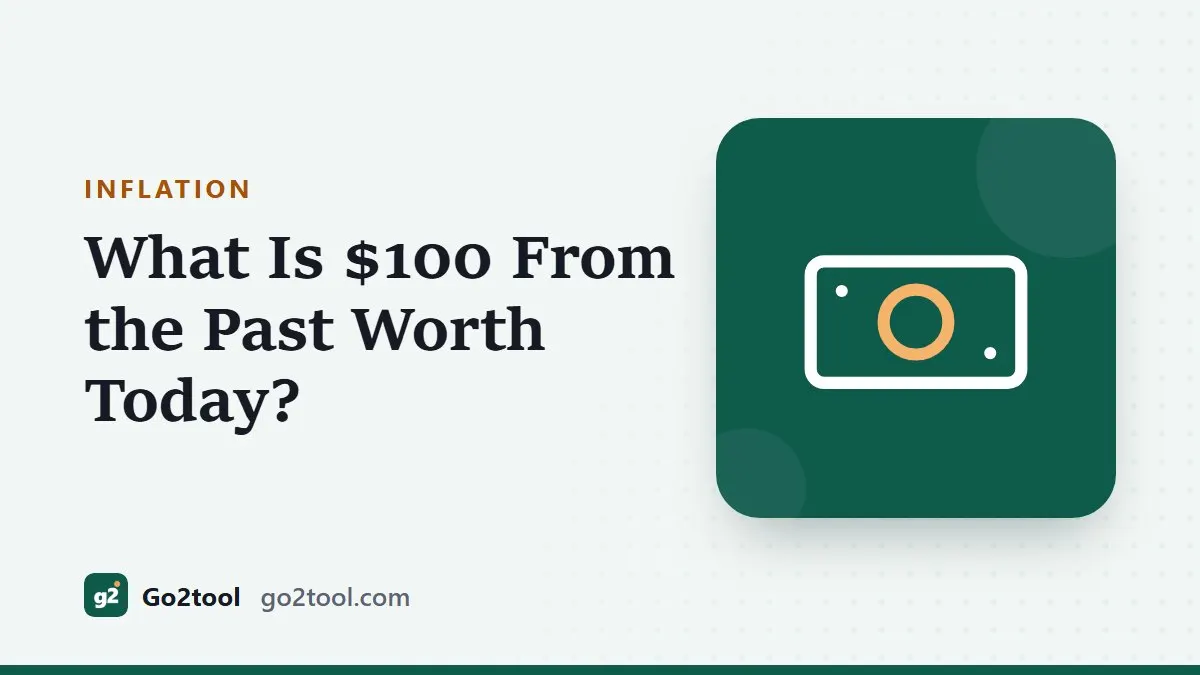 Banknote icon with the title What Is $100 From the Past Worth Today?